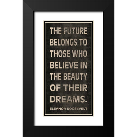 The Future Black Modern Wood Framed Art Print with Double Matting by Harbick, N