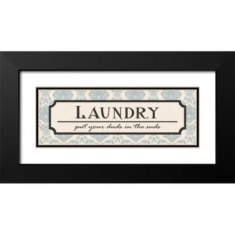 Laundry Suds Black Modern Wood Framed Art Print with Double Matting by Harbick, N