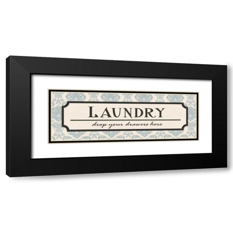 Laundry Drawers Black Modern Wood Framed Art Print with Double Matting by Harbick, N