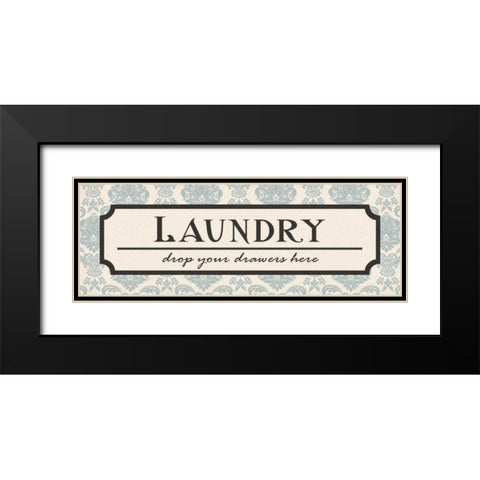 Laundry Drawers Black Modern Wood Framed Art Print with Double Matting by Harbick, N