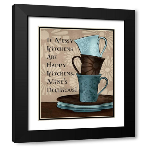 In the Kitchen I Black Modern Wood Framed Art Print with Double Matting by Harbick, N