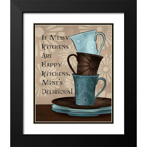 In the Kitchen I Black Modern Wood Framed Art Print with Double Matting by Harbick, N