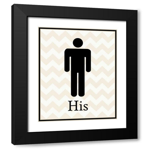 His Classic Black Modern Wood Framed Art Print with Double Matting by Harbick, N