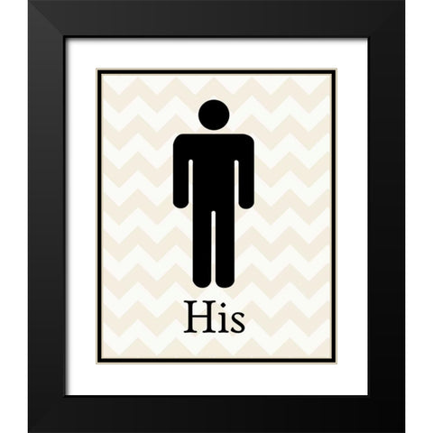 His Classic Black Modern Wood Framed Art Print with Double Matting by Harbick, N