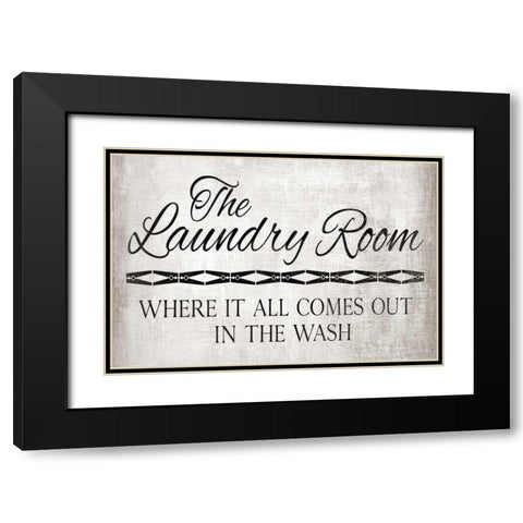 All Comes Out Black Modern Wood Framed Art Print with Double Matting by Harbick, N