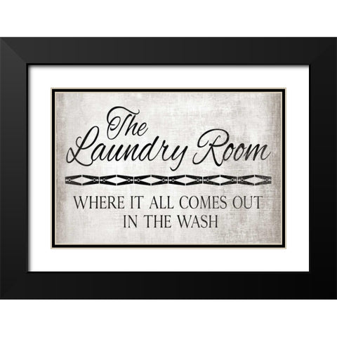 All Comes Out Black Modern Wood Framed Art Print with Double Matting by Harbick, N