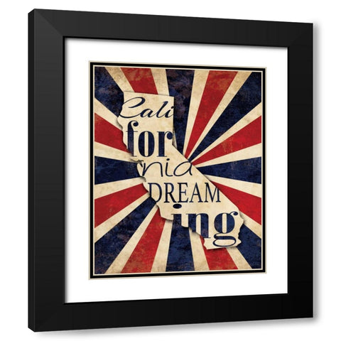 California Dreaming I Black Modern Wood Framed Art Print with Double Matting by Harbick, N