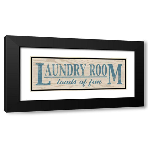 Loads of Fun - Blue Black Modern Wood Framed Art Print with Double Matting by Harbick, N
