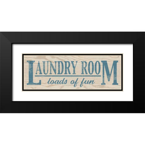 Loads of Fun - Blue Black Modern Wood Framed Art Print with Double Matting by Harbick, N