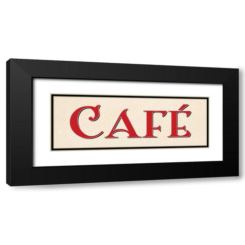 Red Cafe Black Modern Wood Framed Art Print with Double Matting by Harbick, N