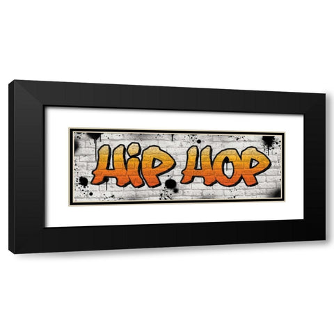 Hip Hop Graffiti Black Modern Wood Framed Art Print with Double Matting by Harbick, N