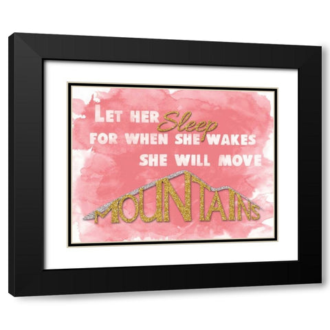 Let Her Sleep I Black Modern Wood Framed Art Print with Double Matting by Harbick, N.
