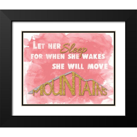 Let Her Sleep I Black Modern Wood Framed Art Print with Double Matting by Harbick, N.