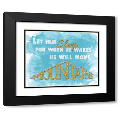 Let Him Sleep I Black Modern Wood Framed Art Print with Double Matting by Harbick, N.