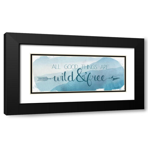 Wild and Free Black Modern Wood Framed Art Print with Double Matting by Harbick, N.