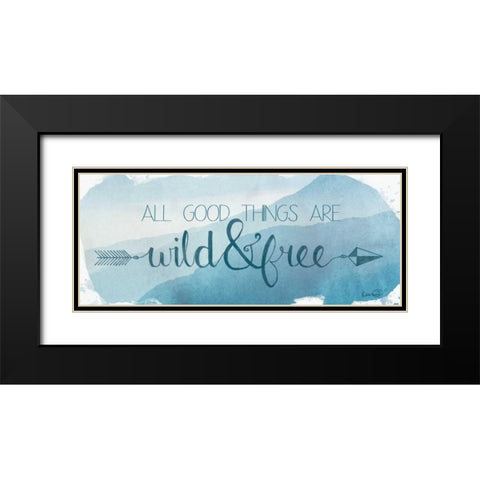 Wild and Free Black Modern Wood Framed Art Print with Double Matting by Harbick, N.