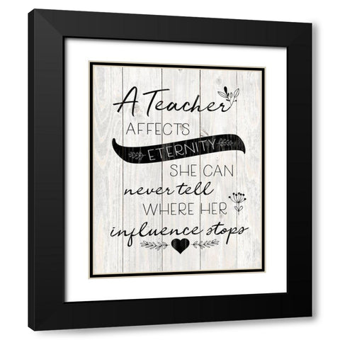 Teacher Affects Black Modern Wood Framed Art Print with Double Matting by Harbick, N.