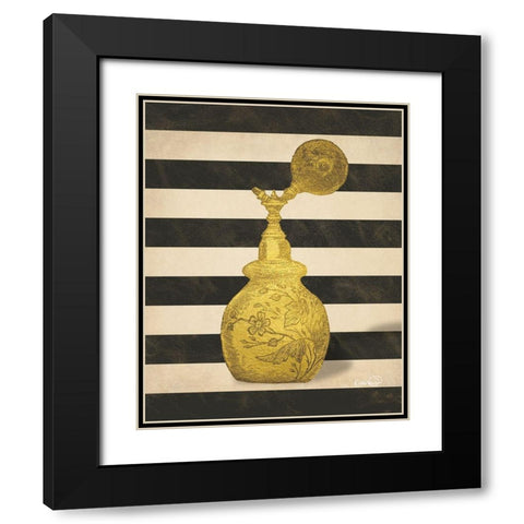 Vintage Gold Atomizer Black Modern Wood Framed Art Print with Double Matting by Harbick, N.