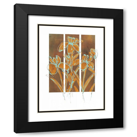 Flourish I Black Modern Wood Framed Art Print with Double Matting by Wynn, Alexis