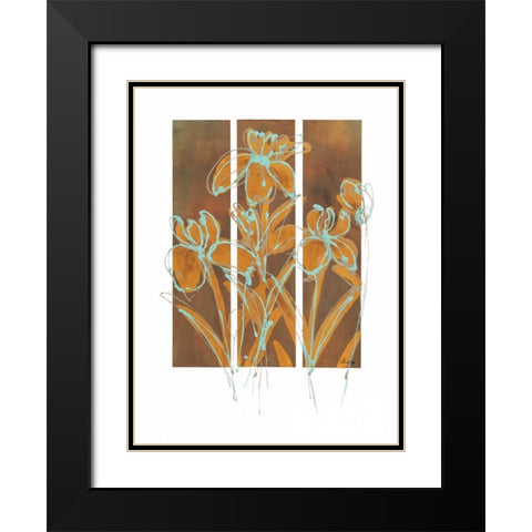 Flourish I Black Modern Wood Framed Art Print with Double Matting by Wynn, Alexis