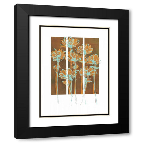 Flourish II Black Modern Wood Framed Art Print with Double Matting by Wynn, Alexis