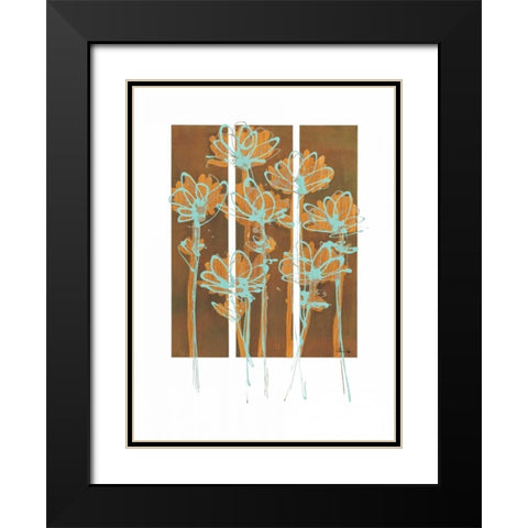Flourish II Black Modern Wood Framed Art Print with Double Matting by Wynn, Alexis