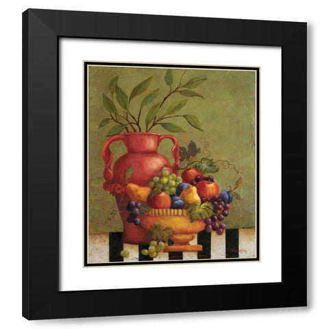 Fresco Fruit I Black Modern Wood Framed Art Print with Double Matting by Jeffrey, Jillian