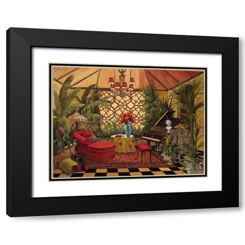 Conservatory I Black Modern Wood Framed Art Print with Double Matting by Jeffrey, Jillian