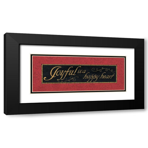 Red Damask I Black Modern Wood Framed Art Print with Double Matting by Jeffrey, Jillian