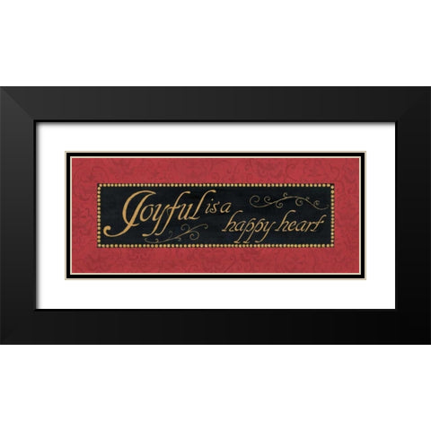 Red Damask I Black Modern Wood Framed Art Print with Double Matting by Jeffrey, Jillian