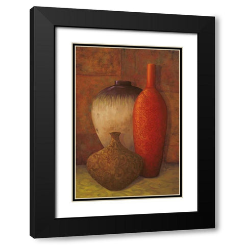 Exotic Vessels II Black Modern Wood Framed Art Print with Double Matting by Jeffrey, Jillian
