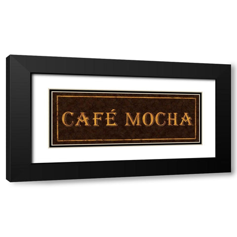 Cafe Mocha Black Modern Wood Framed Art Print with Double Matting by Jones, Catherine