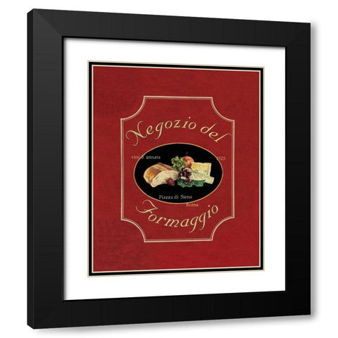 Negozio del Formaggio Black Modern Wood Framed Art Print with Double Matting by Jones, Catherine
