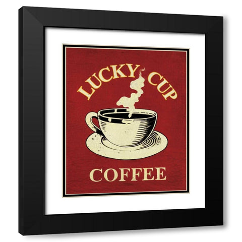 Lucky Cup Black Modern Wood Framed Art Print with Double Matting by Jones, Catherine