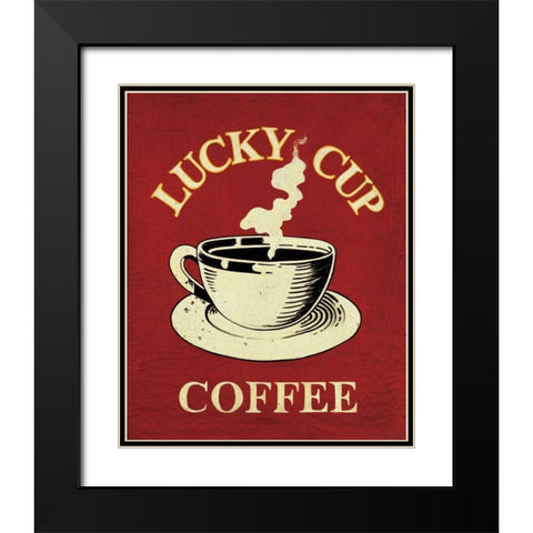 Lucky Cup Black Modern Wood Framed Art Print with Double Matting by Jones, Catherine