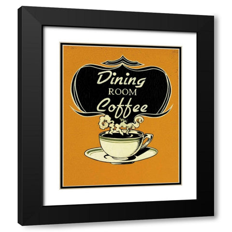 Dining Room Black Modern Wood Framed Art Print with Double Matting by Jones, Catherine