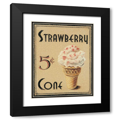 Malt Shop I Black Modern Wood Framed Art Print with Double Matting by Jones, Catherine