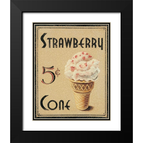 Malt Shop I Black Modern Wood Framed Art Print with Double Matting by Jones, Catherine