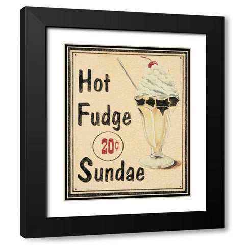 Malt Shop II Black Modern Wood Framed Art Print with Double Matting by Jones, Catherine