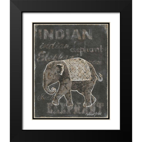 Indian Black Modern Wood Framed Art Print with Double Matting by Jones, Catherine