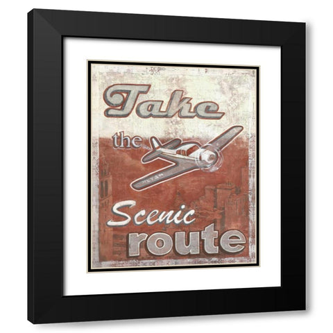 Scenic Black Modern Wood Framed Art Print with Double Matting by Jones, Catherine