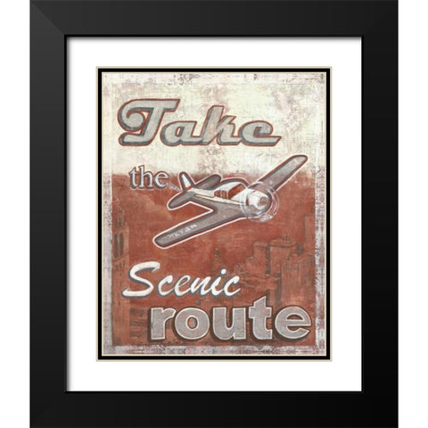 Scenic Black Modern Wood Framed Art Print with Double Matting by Jones, Catherine