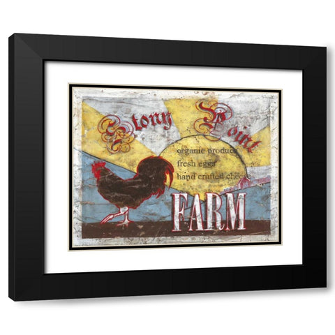 Stony Point Farm Black Modern Wood Framed Art Print with Double Matting by Jones, Catherine