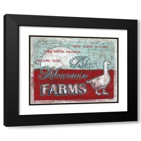 Blue Mountain Farms Black Modern Wood Framed Art Print with Double Matting by Jones, Catherine
