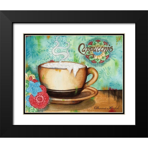 Spring Cappuccino Black Modern Wood Framed Art Print with Double Matting by Knold, Donna