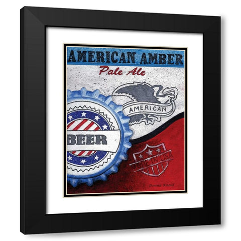 American Amber Black Modern Wood Framed Art Print with Double Matting by Knold, Donna