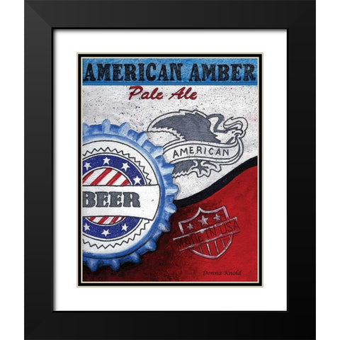 American Amber Black Modern Wood Framed Art Print with Double Matting by Knold, Donna
