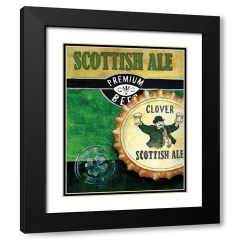 Scottish Ale Black Modern Wood Framed Art Print with Double Matting by Knold, Donna