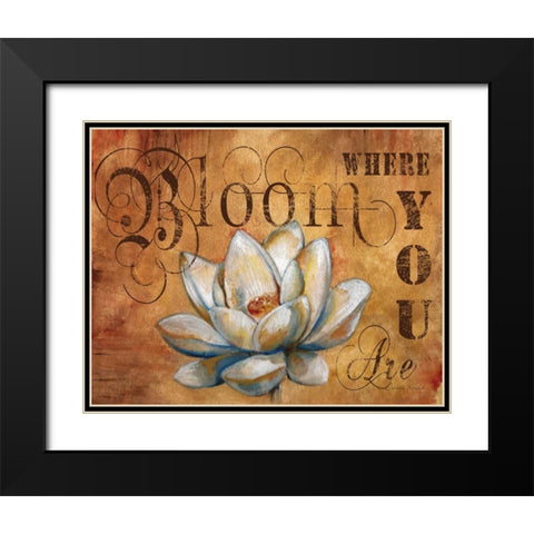 Plant a Garden III Black Modern Wood Framed Art Print with Double Matting by Knold, Donna