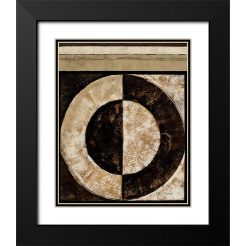 Eclipse II Black Modern Wood Framed Art Print with Double Matting by Kime, John